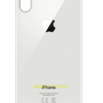 Задняя крышка с увеличенным вырезом под камеру для IPhone X(белая)