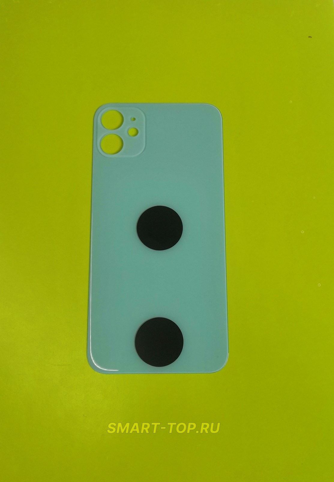 Задняя крышка для IPhone 11 (стекло, логотип, широкий вырез)